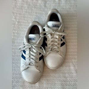 Adidas Classic White and Navy Sneakers